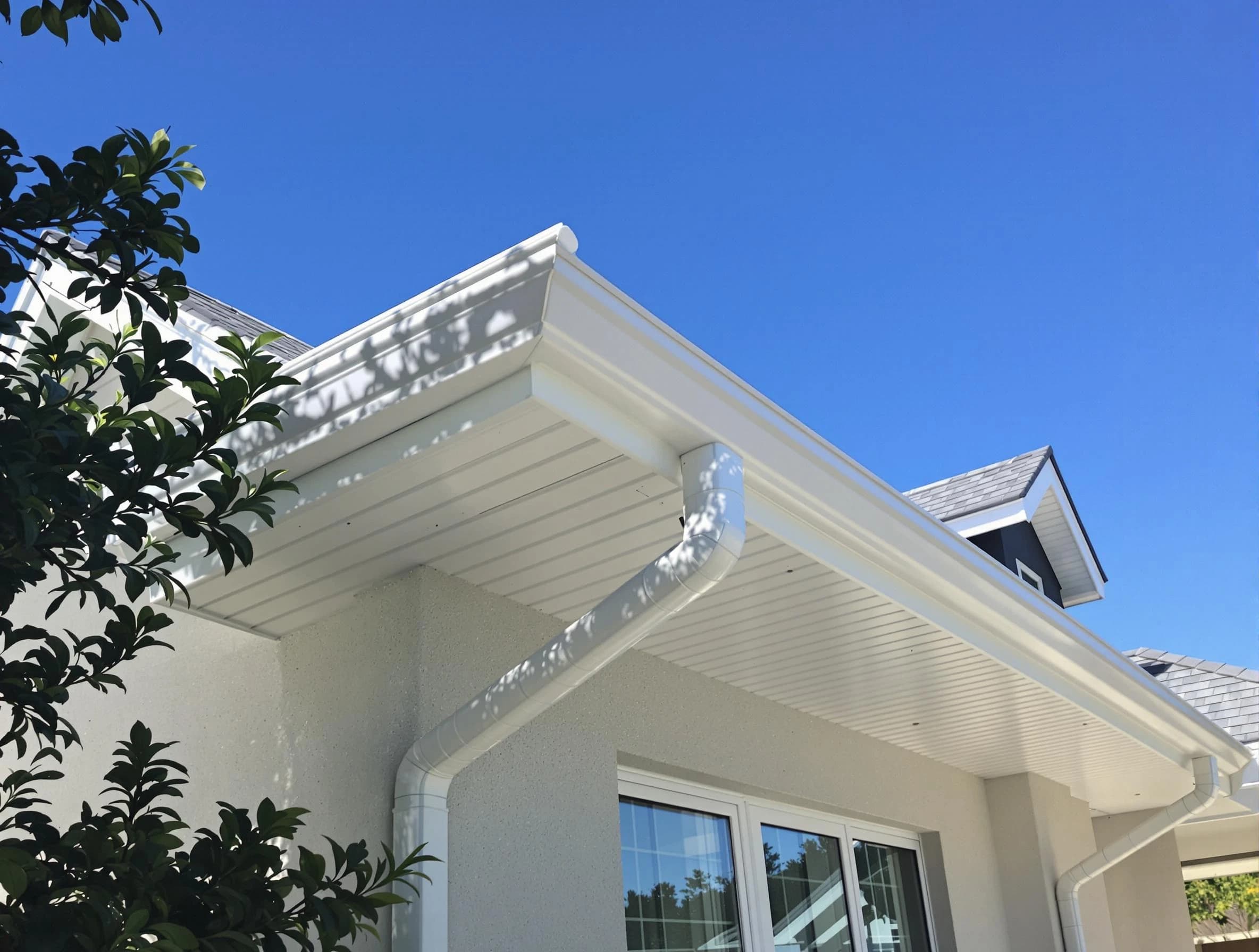 Custom-fit rain gutter system by East Cleveland Roofing Company in East Cleveland, OH