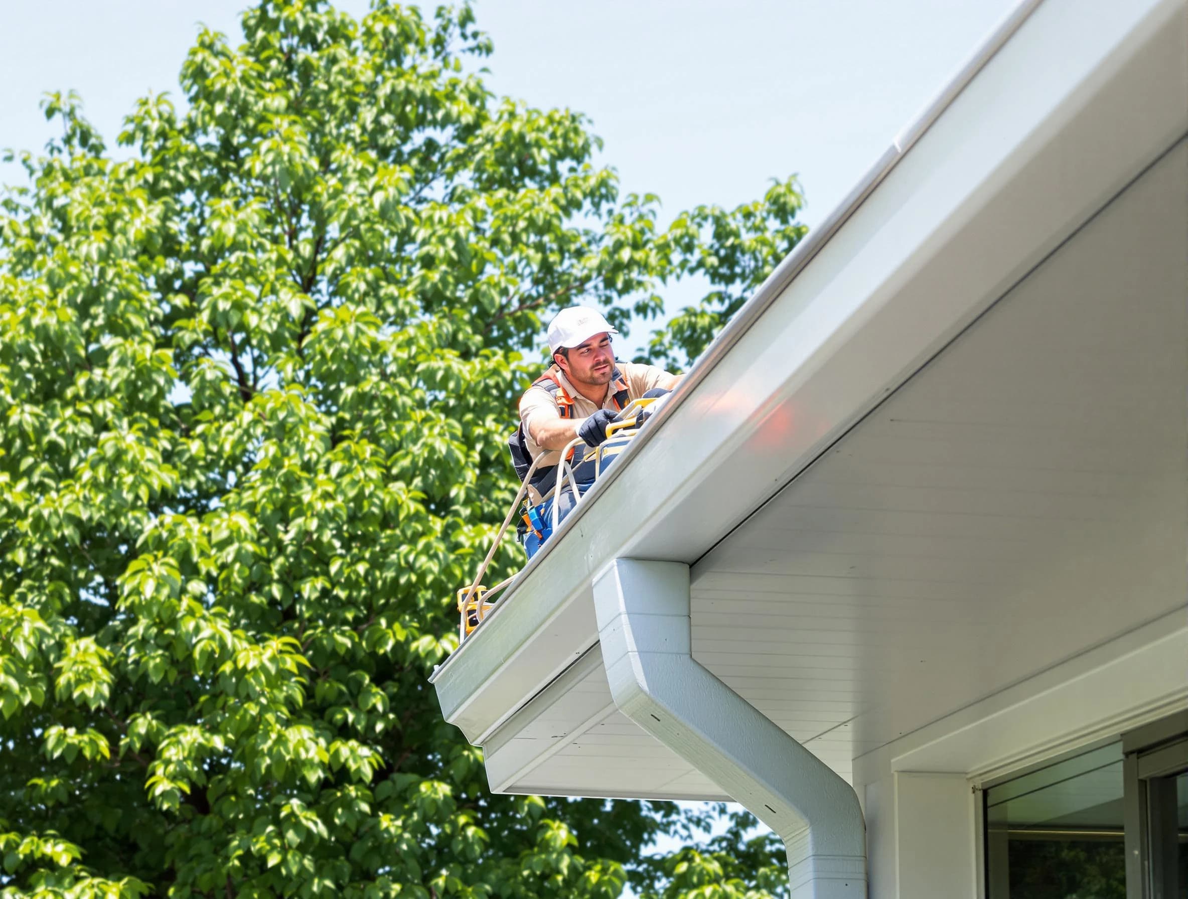 East Cleveland Roofing Company expert examining roof shingles in East Cleveland, OH