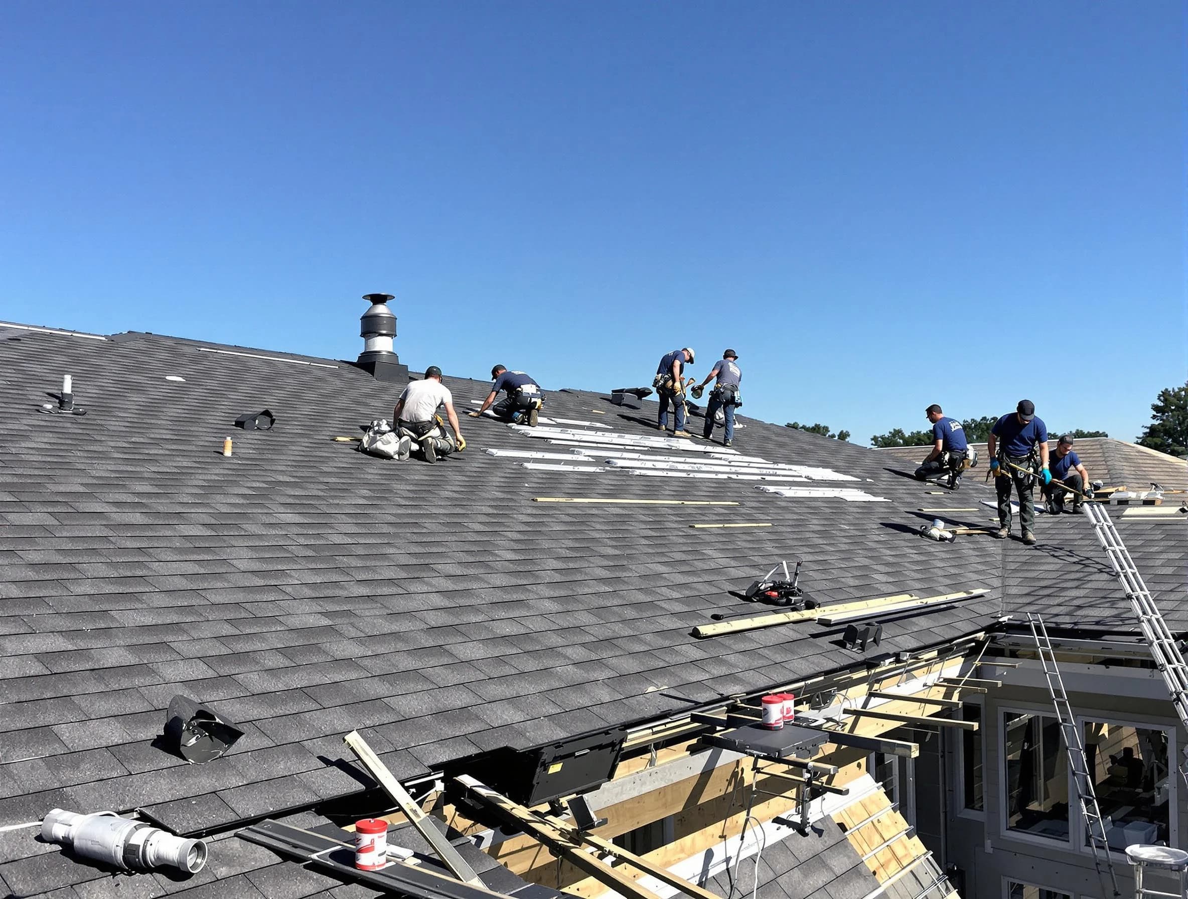 East Cleveland Roofing Company experts performing roof installation in East Cleveland, OH