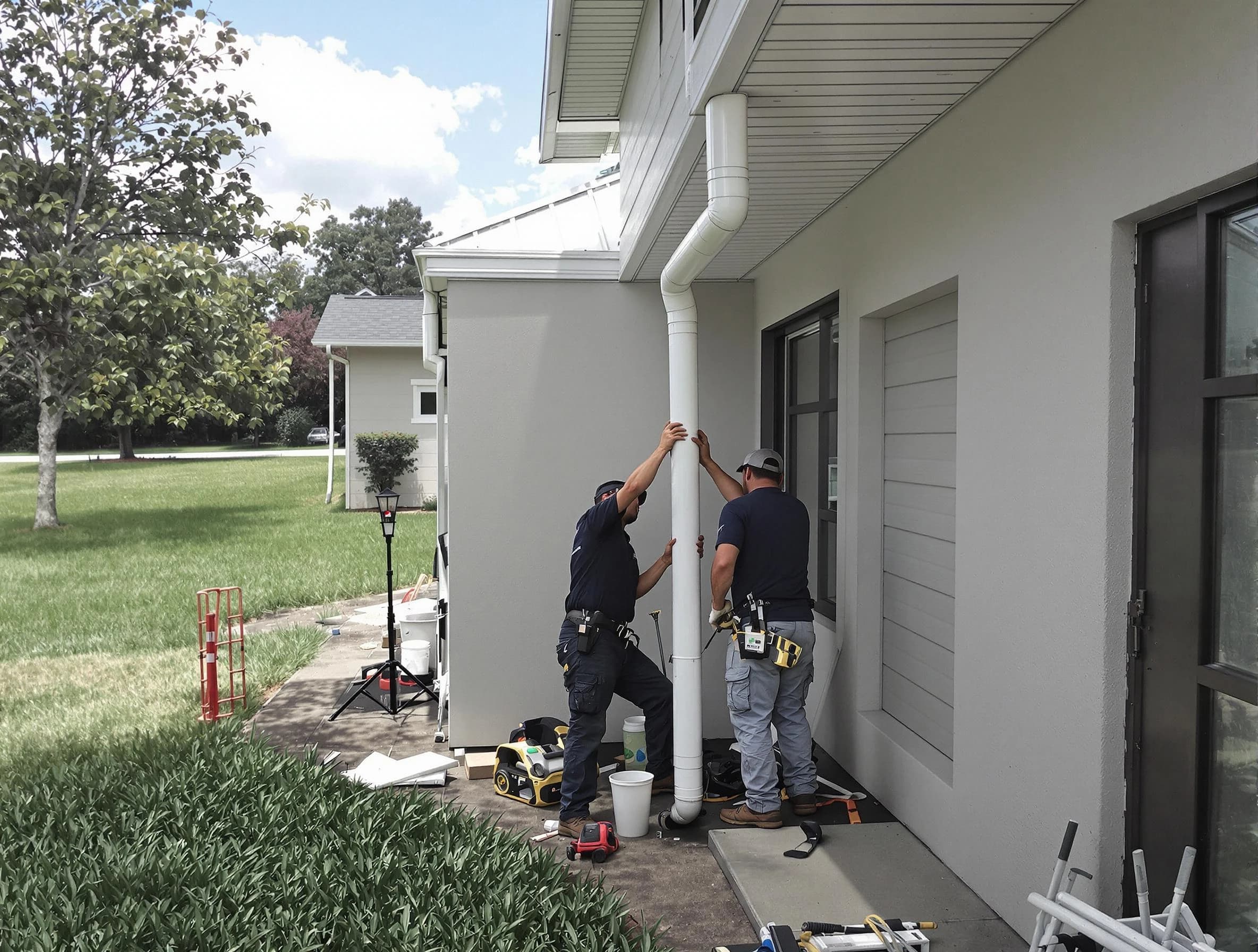 Downspout Installation in East Cleveland